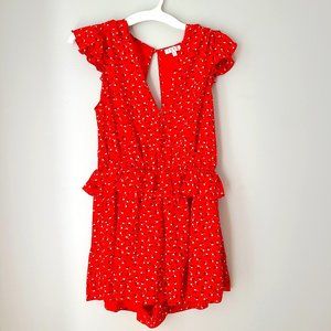 TCEC red romper size small worn once
